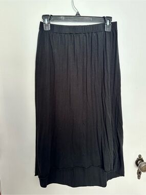 Classic Black Women's Midi Skirt